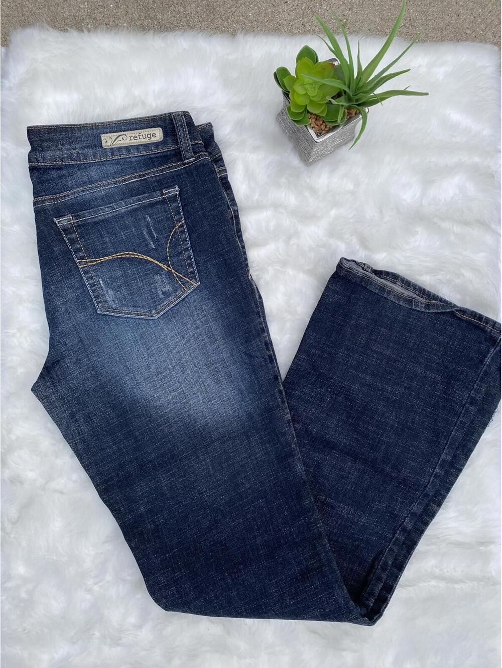Refuge Runway Everyday Boot Women's Denim Jeans Size 10